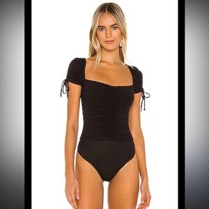 Privacy Please Ruched Bodysuit, size XS